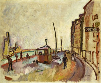 Le Havre, ca.1906-07 (olieverf op doek) door Raoul Dufy