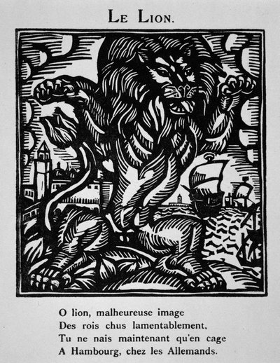 De leeuw - in "Le Bestiaire ou cortège d