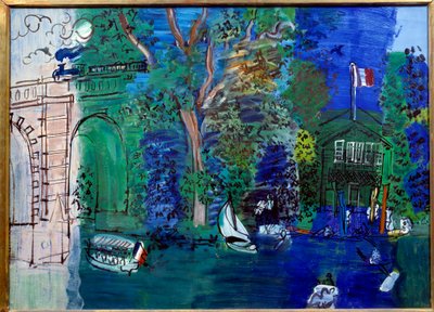 Nogent, de Roze Brug en de Spoorweg door Raoul Dufy