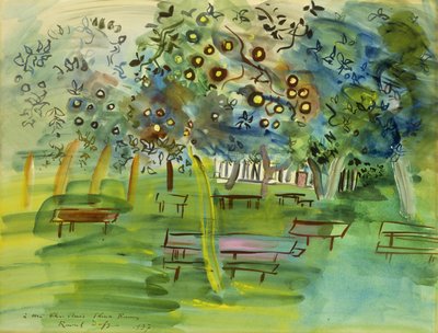 Boomgaard in Normandië; Verger en Normandie door Raoul Dufy