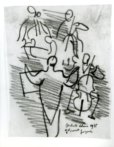 Orkest Colonne door Raoul Dufy