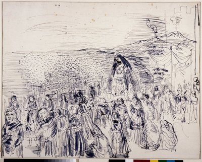 Processie in Napels door Raoul Dufy