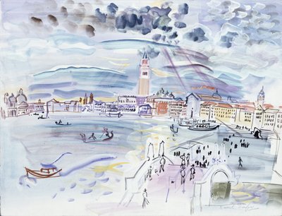 Riva degli Schiavoni, Venetië door Raoul Dufy