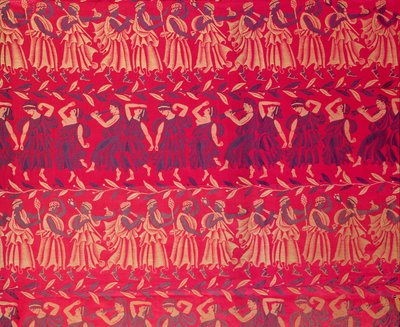 "De koets van Orpheus", een zijden damast ontworpen door Raoul Dufy (1878-1953), geweven door Bianchini-Ferier door Raoul Dufy