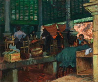 De vismarkt, Marseille door Raoul Dufy