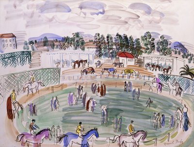 De Paddock, Cagnes sur Mer; Le Paddock, Cagnes sur Mer, c.1927 (aquarel op papier) door Raoul Dufy