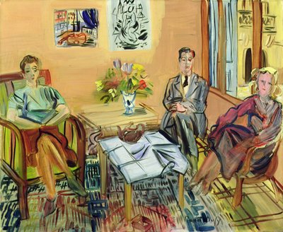 Drie zittende figuren door Raoul Dufy