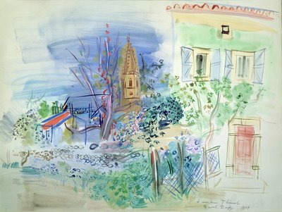 Uitzicht op Perpignan door Raoul Dufy