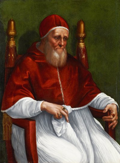 Portret van Paus Julius II door Raphael (1483 1520) (& studio)