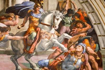 Verdrijving van Heliodorus uit de Tempel. 1511-1512 (fresco) door Raphael