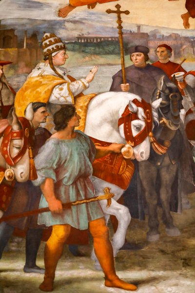 Ontmoeting tussen St. Leo de Grote en Attila door Raphael