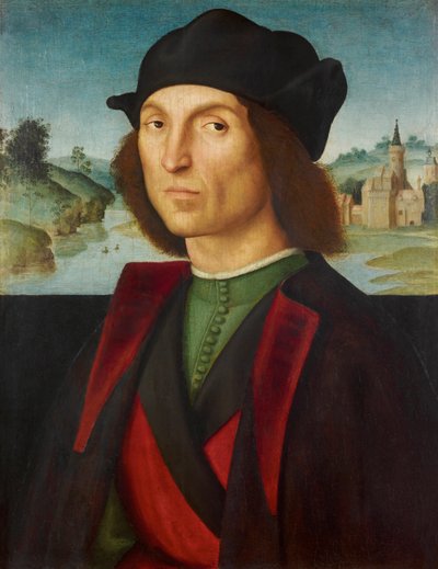 Portret van een man door Raphael