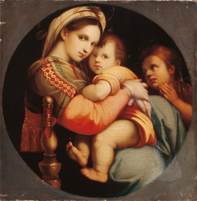 Madonna della Sedia door Raphael (1483 1520) (after)