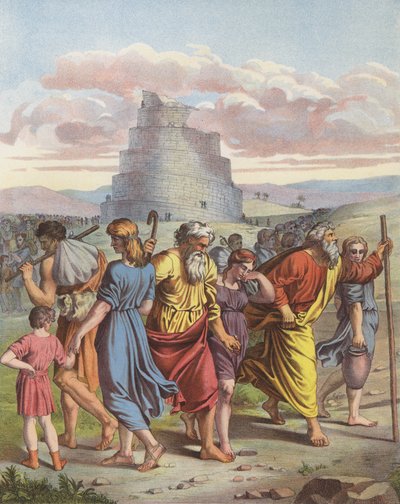 De toren van Babel door after Raphael