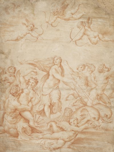 De Triomf van Galatea door after Raphael
