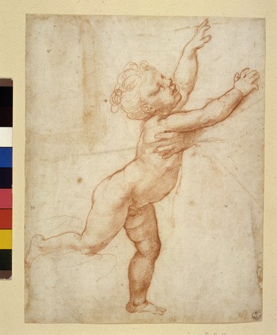 Kindstudie (tekening) door Raphael