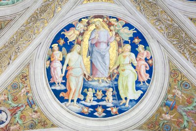 Christus tussen genade en gerechtigheid door Raphael (1483 1520)