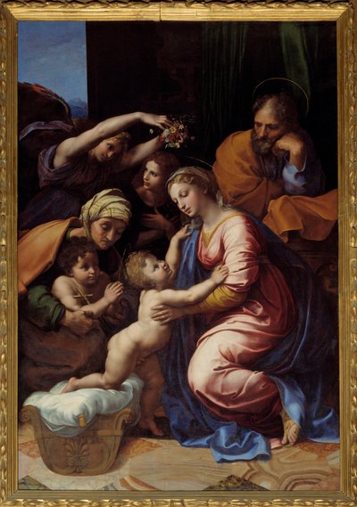 La Sainte Famille genaamd La Grande Sainte Famille de Francois I door Raphael