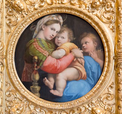 Madonna van de stoel door Raphael (1483 1520)