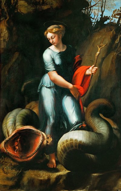 Margaretha van Antiochië (of Sint Marina) (overleden rond 305) door Raphael
