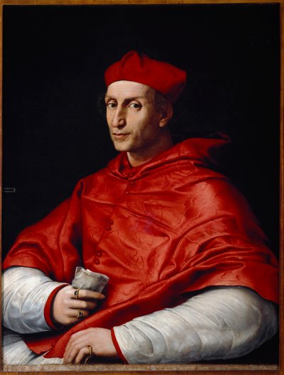 Portret van Bernardo Dovizi da Bibbiena door Raphael