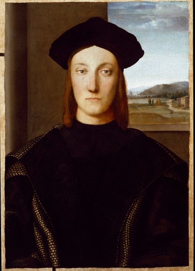 Portret van Guidobaldo da Montefeltro, Hertog van Urbino door Raphael