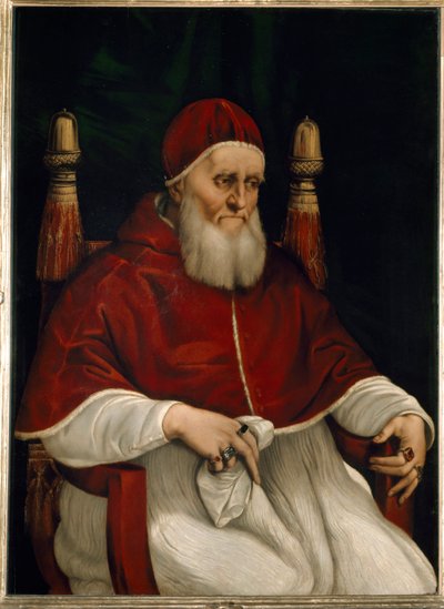 Portret van paus Julius II door Raphael
