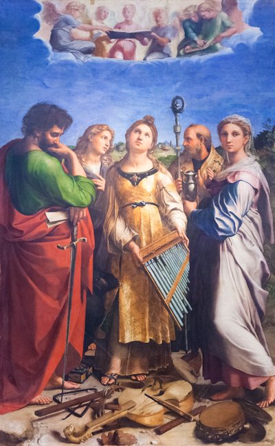 De extase van Sint Cecilia door Raphael (1483 1520)
