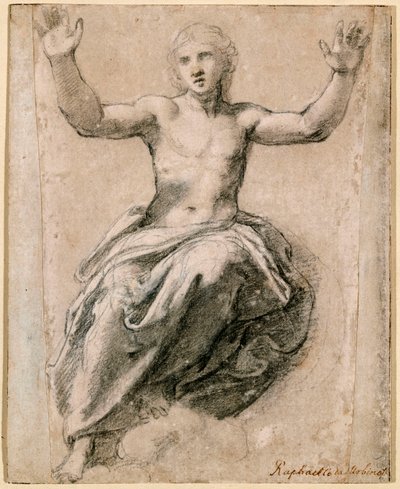 Christus in Glorie door Raphael