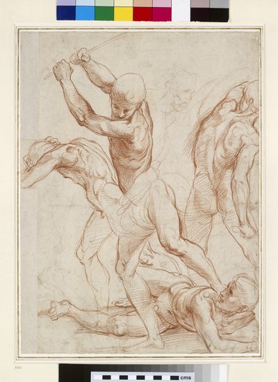 Gevecht van naakte Mannen door Raffaello Sanzio Raphael