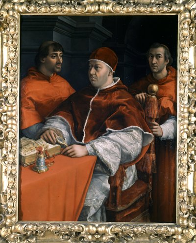 Portret van Paus Leo X door Raphael