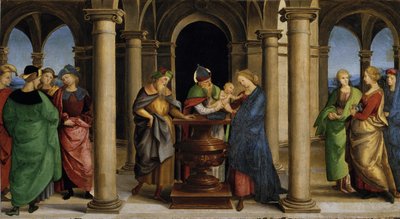 Presentatie in de Tempel (detail) door Raphael