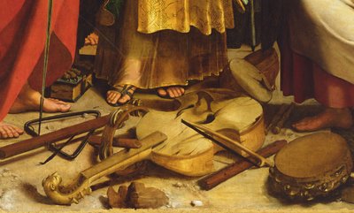 St. Cecilia omringd door St. Paulus, St. Johannes de Evangelist, St. Augustinus en Maria Magdalena door Raphael