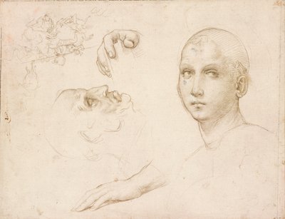 Studies voor de Drie-eenheid van San Severo door Raphael