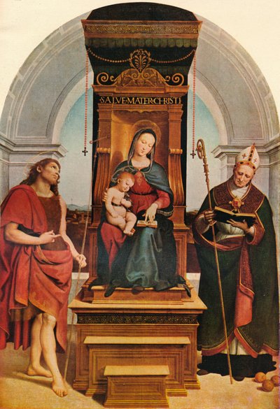 De Ansidei Madonna, 1505, 1911 door Raffaello Sanzio Raphael