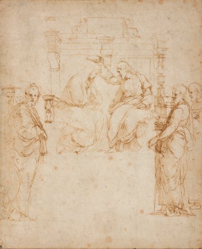 De kroning van de Maagd, begin 16e eeuw door Raphael