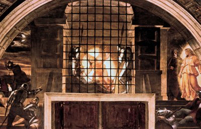 De bevrijding van St. Peter, 1514 door Raffaello Sanzio Raphael