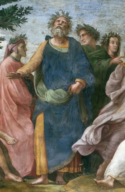 De Parnassus (detail) door Raphael