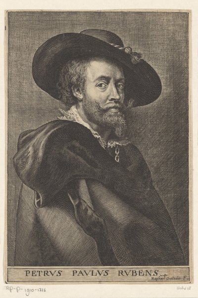 Portret van Peter Paul Rubens door Raphael Custos