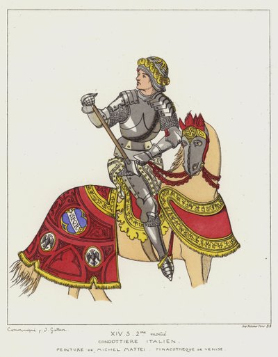 Italiaanse condottiere door Raphael Jacquemin