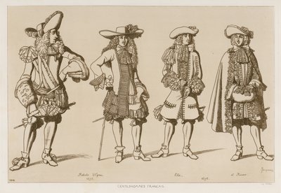 Franse heren van de zeventiende eeuw door Raphael Jacquemin