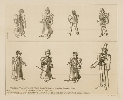 Franse prinsen en personages van het Bourgondische hof door Raphael Jacquemin