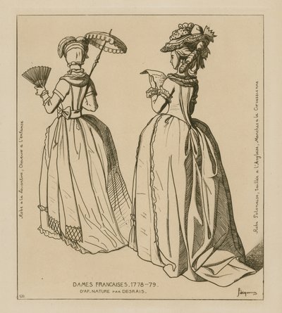 Franse vrouwen, 1778-79 door Raphael Jacquemin