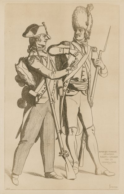 Infanterie van de Franse Republiek door Raphael Jacquemin