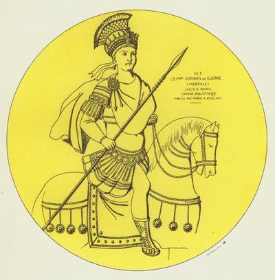 Keizer Justinianus in oorlog door Raphael Jacquemin