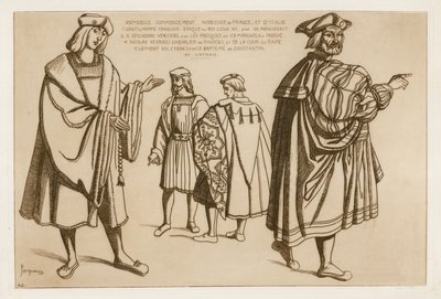 Edelmannen van Frankrijk en Italië aan het begin van de 16e eeuw door Raphael Jacquemin