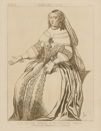 Koningin Anna van Oostenrijk, 1644 door Raphael Jacquemin