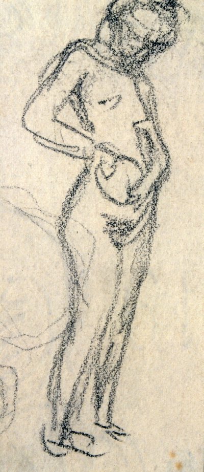 Naaktstudie, ca. 1905 door Raphael Kirchner
