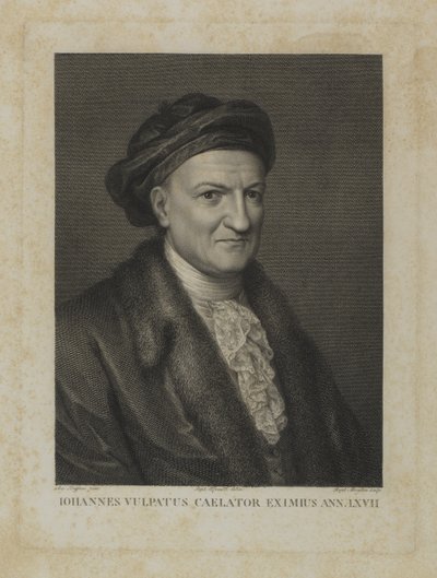 Johannes Vulpatus Caelator Eximus Ann. LXVII door Raphael Morghen