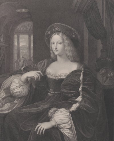 Portret van Doña Isabel de Requesens y Enríques de Cardona-Anglesola, 1821 door Raphael Morghen